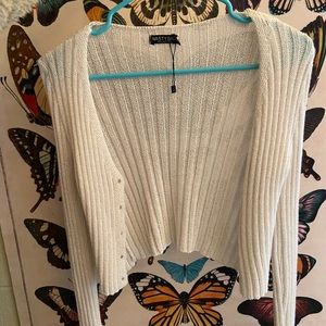 NastyGal Crop Ribbed Sweater